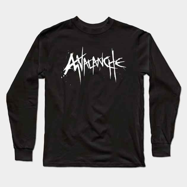 Avalanche Graffiti (White, Final Fantasy VII) Long Sleeve T-Shirt by hotswapgames